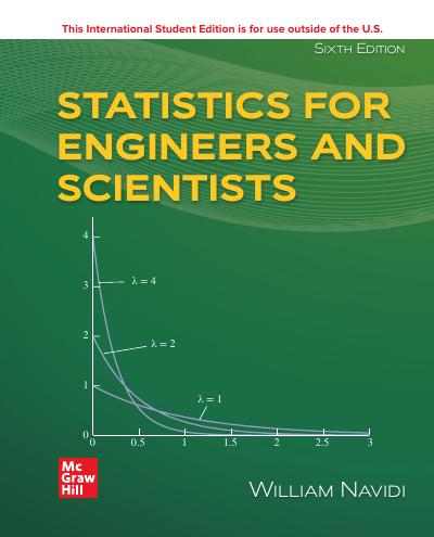 Statistics for Engineers and Scientists, 6th Edition